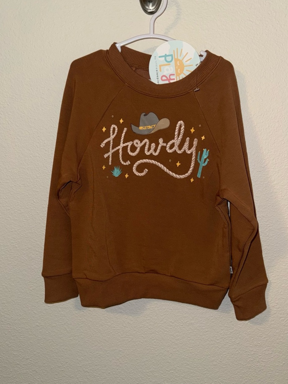 NWT Little Sleepies HOWDY Graphic Pullover